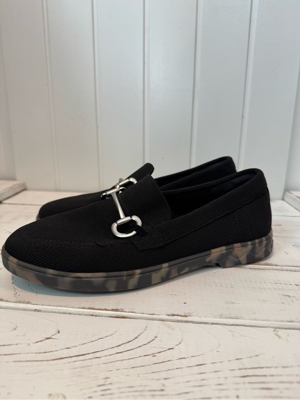 Ros Hommerson Black Slip-On Loafer with Silver Bit